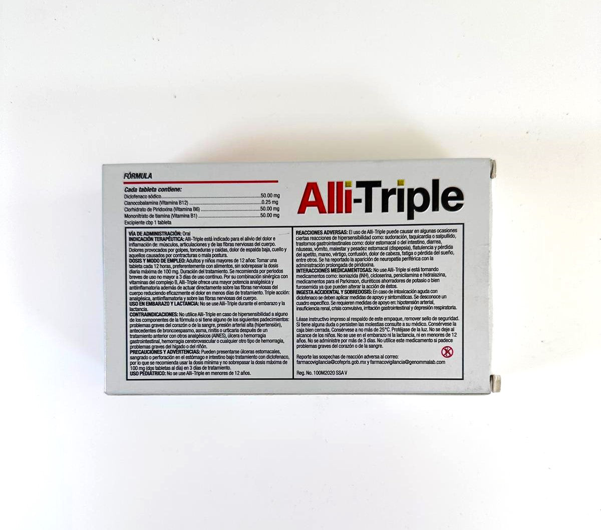 Alli-Triple Diclofenac Anti-Inflammatory 20 Tablets