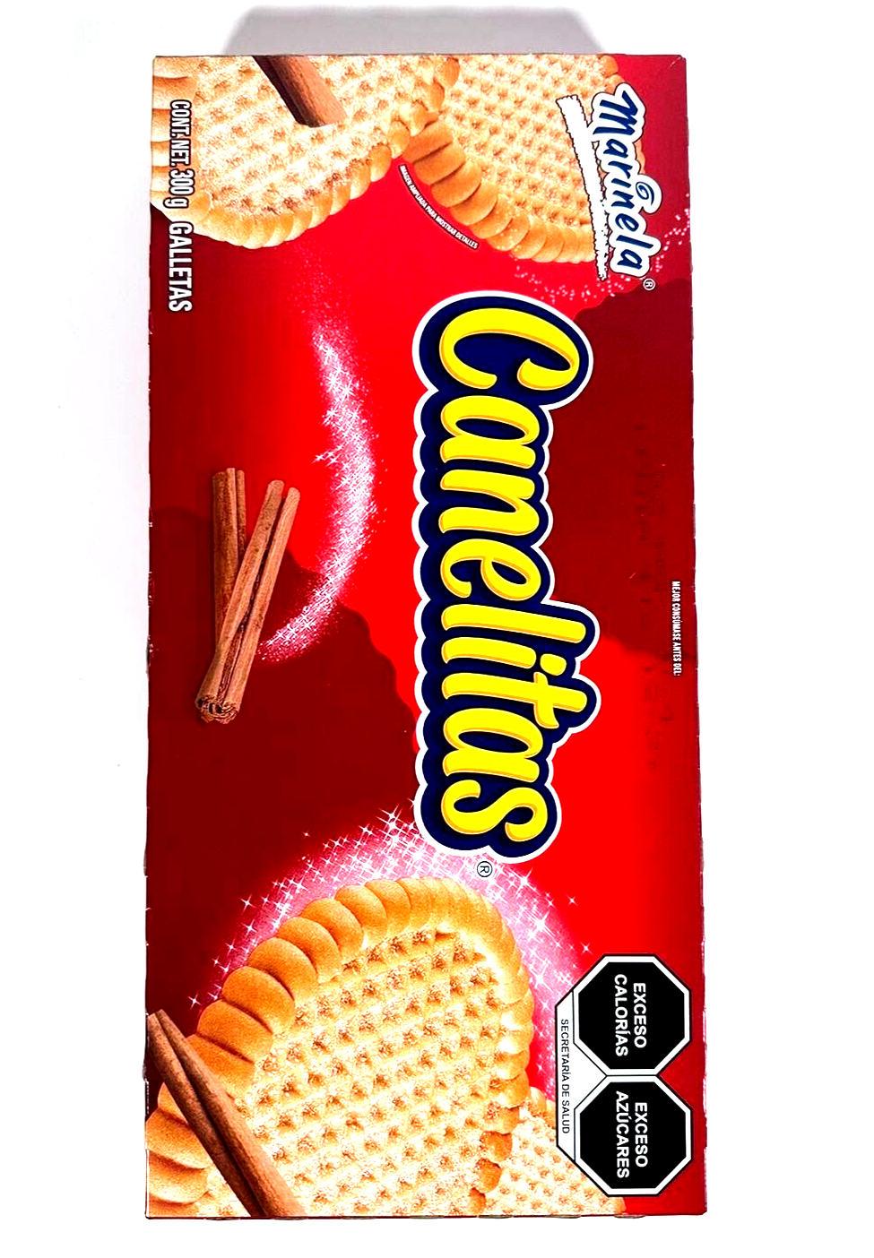 3-Pks Marinela Cinnamon Cookies / Canelitas Marinela 300gr/10.5oz each.