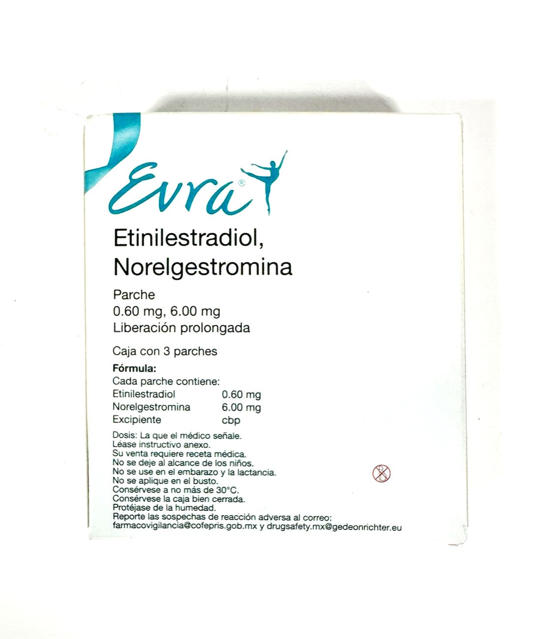 Evra Contraceptive Patch Ethinyl Estradiol/Norelgestromin 3pcs