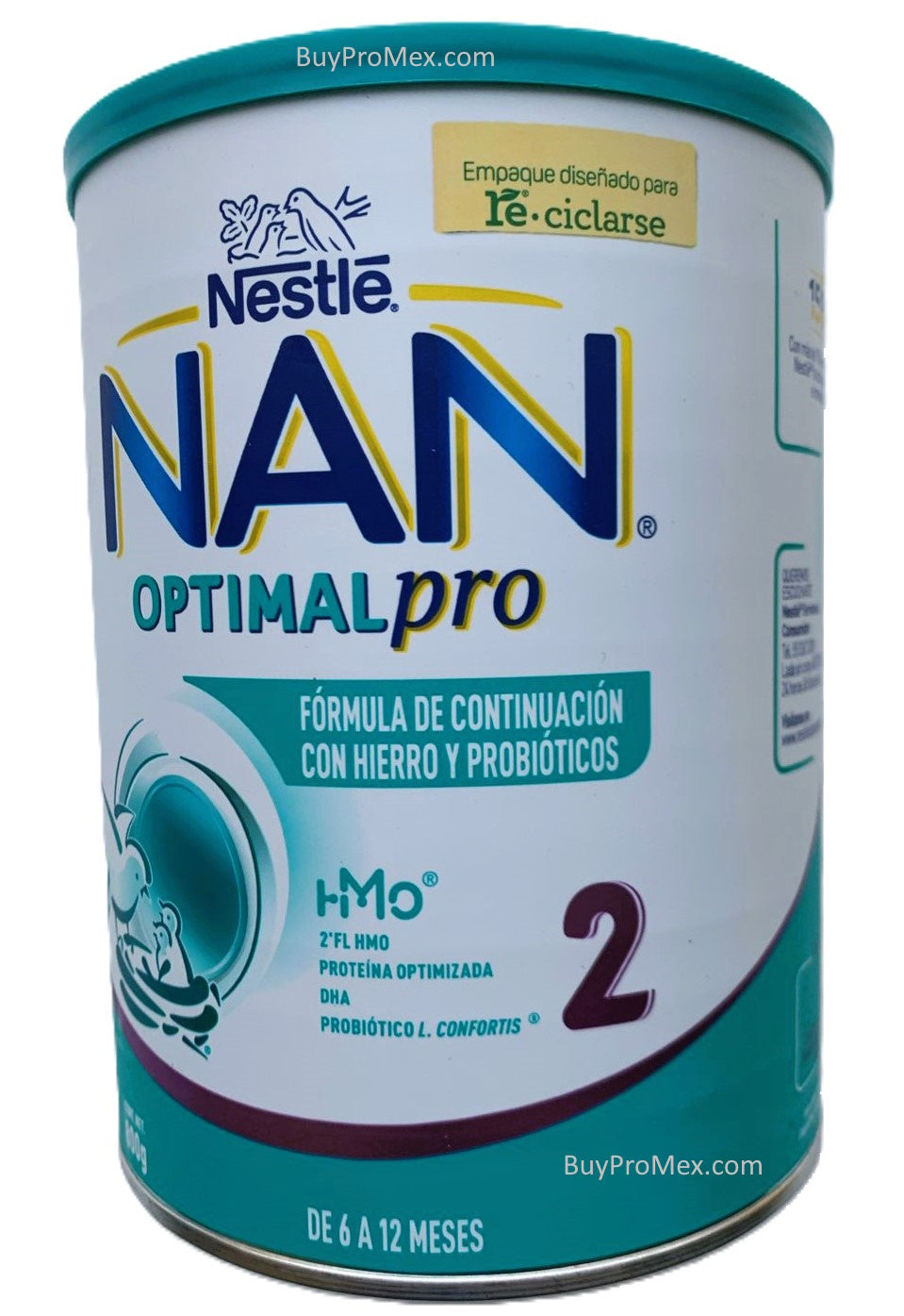 NESTLE NAN OPTIMAL PRO 2 Baby Formula w/probiotics & iron 6-12 Months 800gr /28.2oz