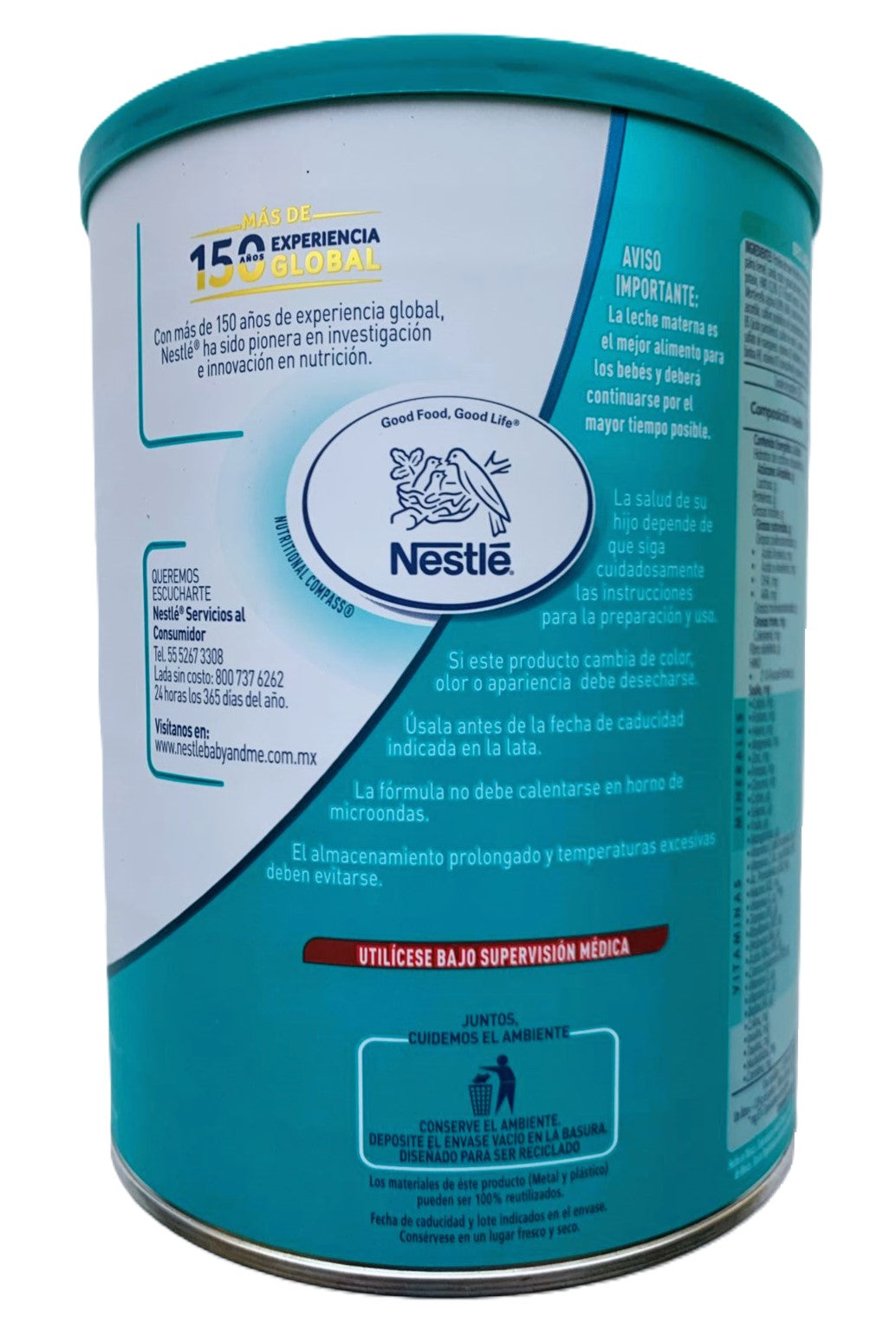 NESTLE NAN OPTIMAL PRO 2 Baby Formula w/probiotics & iron 6-12 Months 800gr /28.2oz