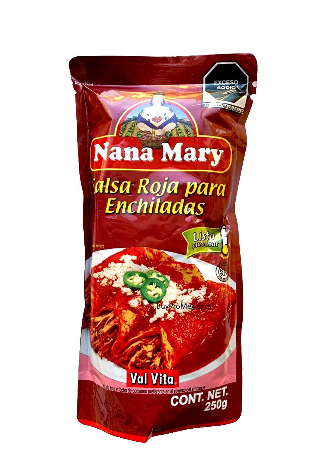 4-Pk Nana Mary Enchilada Red Sauce / Salsa Roja P/Enchiladas 250g/8.8oz