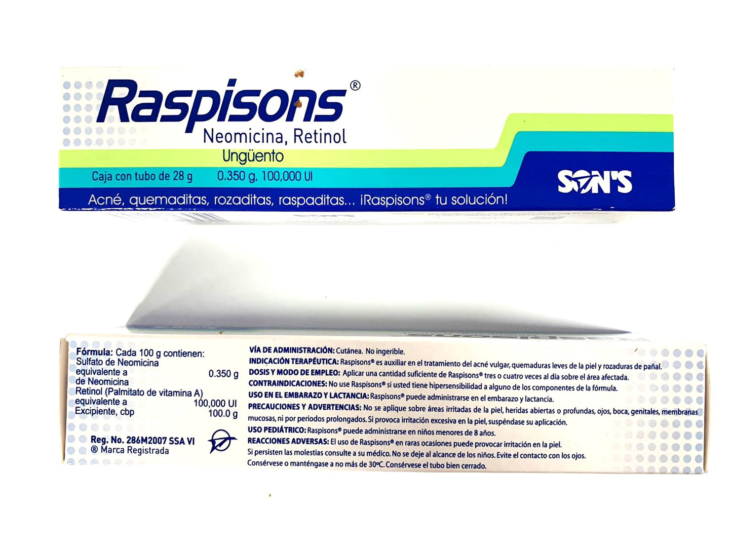 2-Pk Raspisons Skin Ointment Retinol, Neomycin 28g/1oz