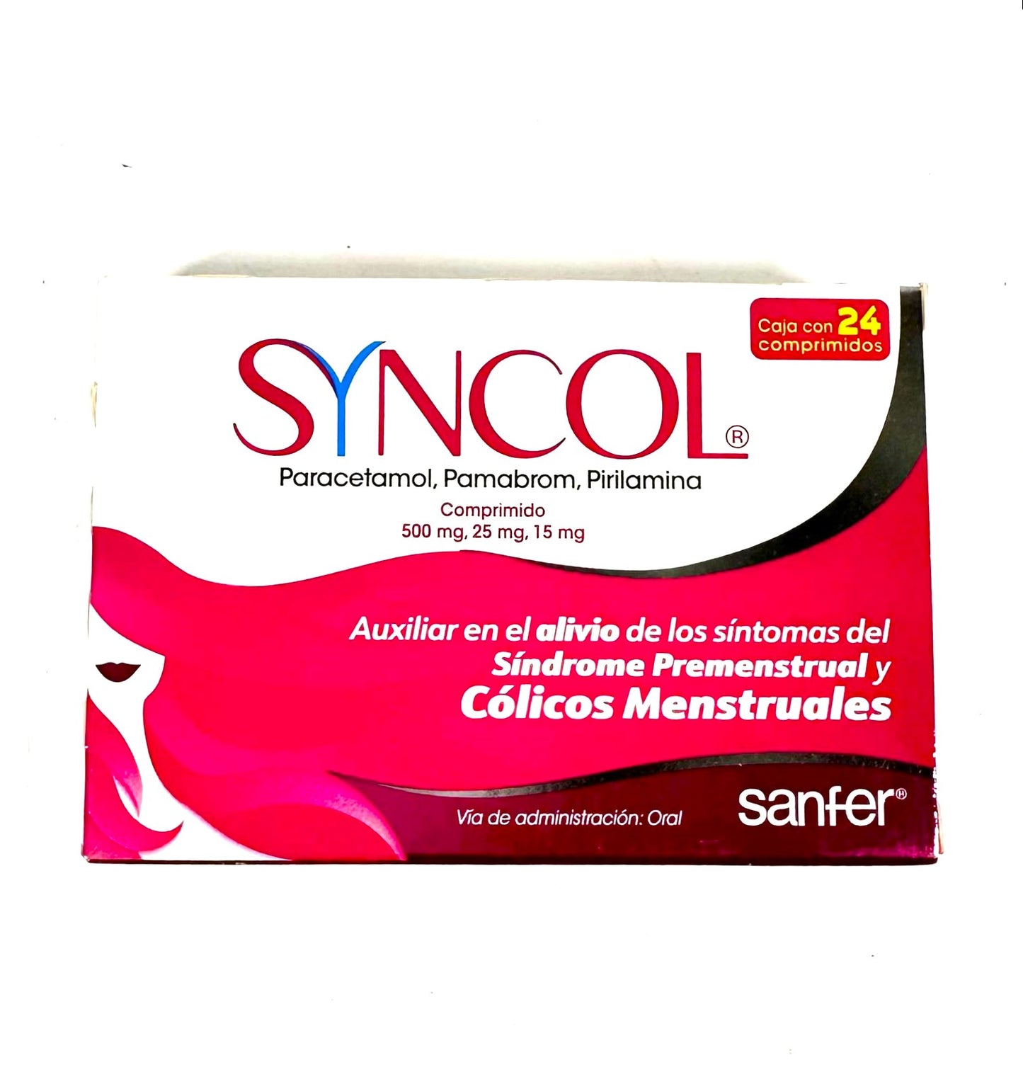 Sanfer Anti-Menstrual Cramps/Sanfer Syncol 24 Tablets