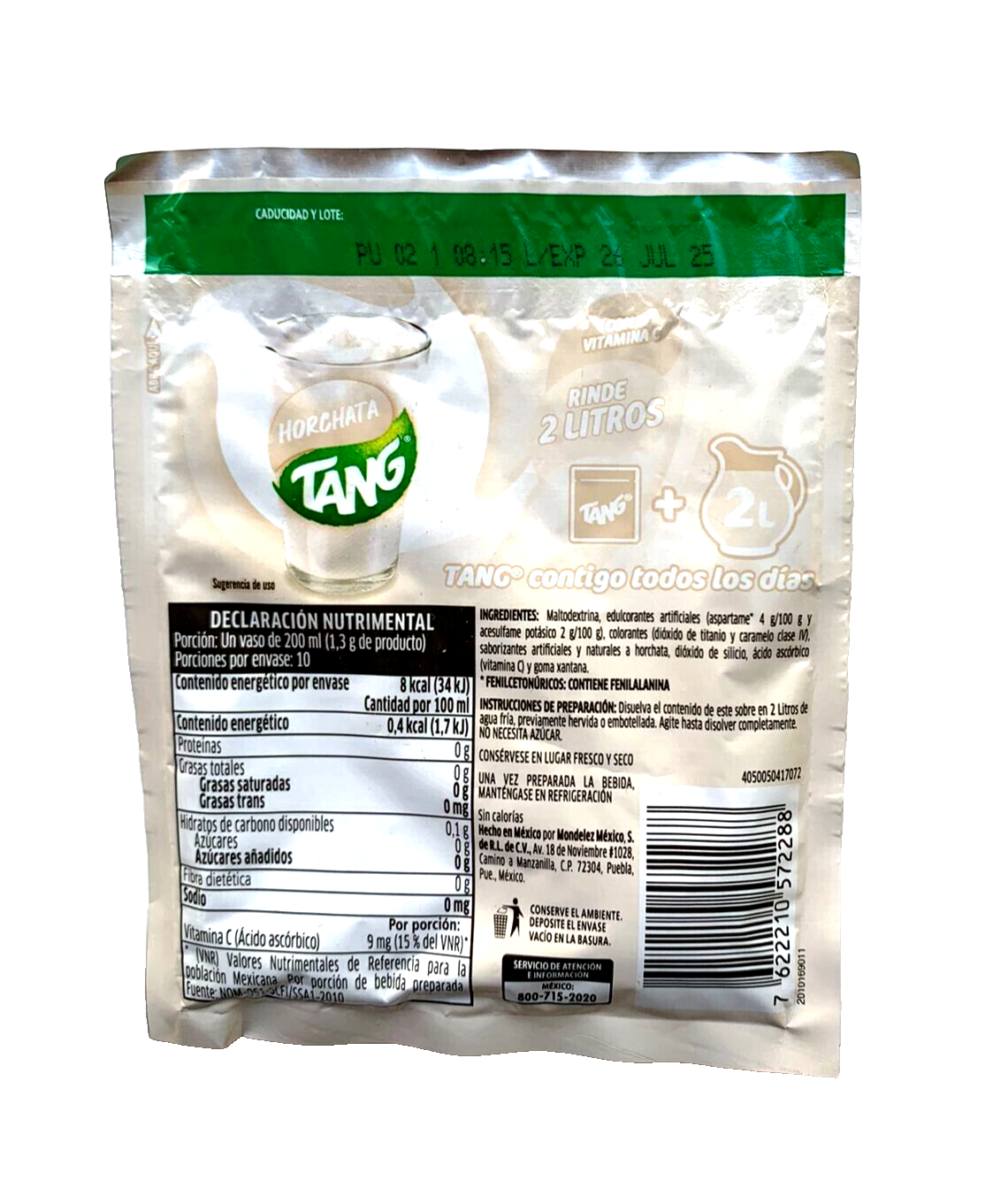 12-Pk TANG Horchata Flavor Powder Drink Mix 14g/.4oz