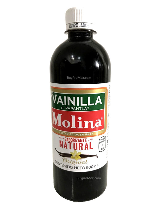 Vanilla Molina Mexican Vanilla Extract Best Seller In Mexico 500ml/16.8 Oz