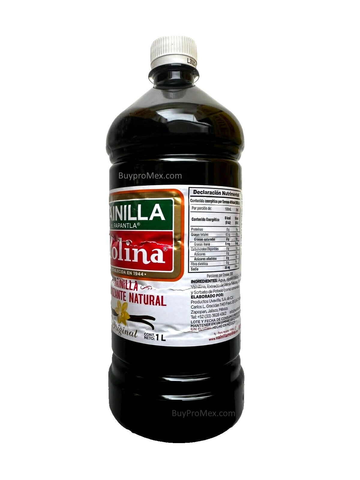 Molina Mexican Vanilla Extract 1000ml/33oz