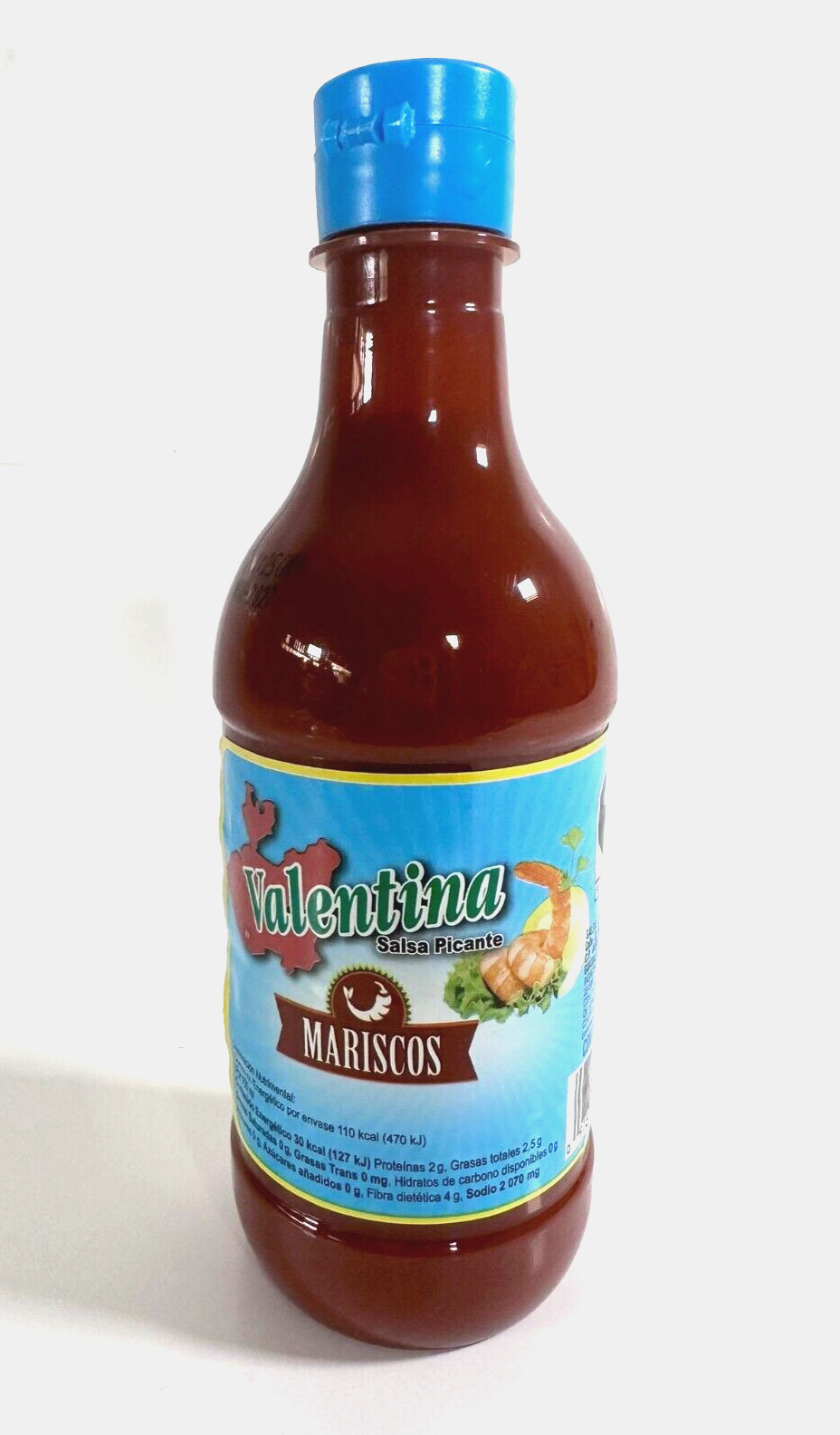 2-Pk Salsa Valentina Mariscos Mexican Seafood Hot Sauce, 370ml/12.5 oz.