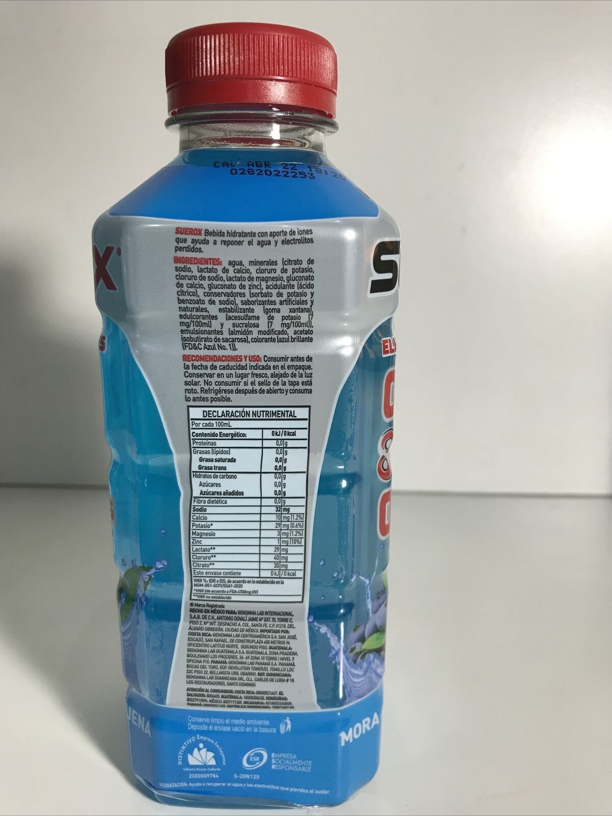 4-Pack SUEROX Electrolyte Beverage / Suerox Bebida Hidratante 630ml/21.30Z