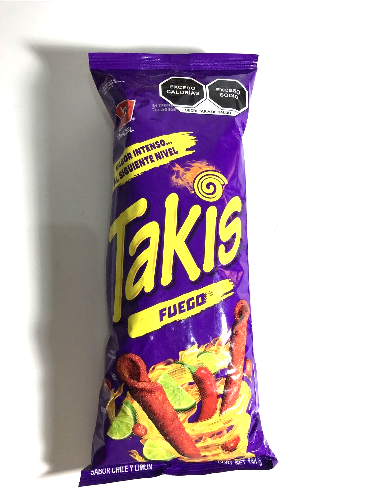 5-Pk TAKIS Fuego Tortilla Chips by Barcel 190gr/6oz