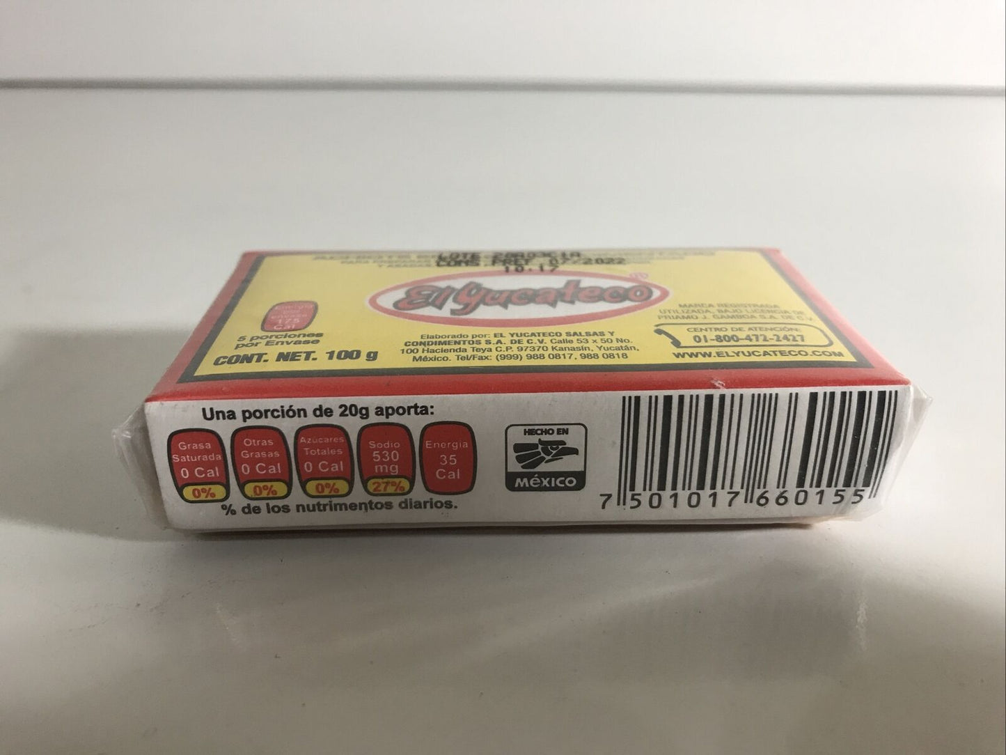 3-Pk El Yucateco Achiote Paste Annatto Condiment Paste 100g