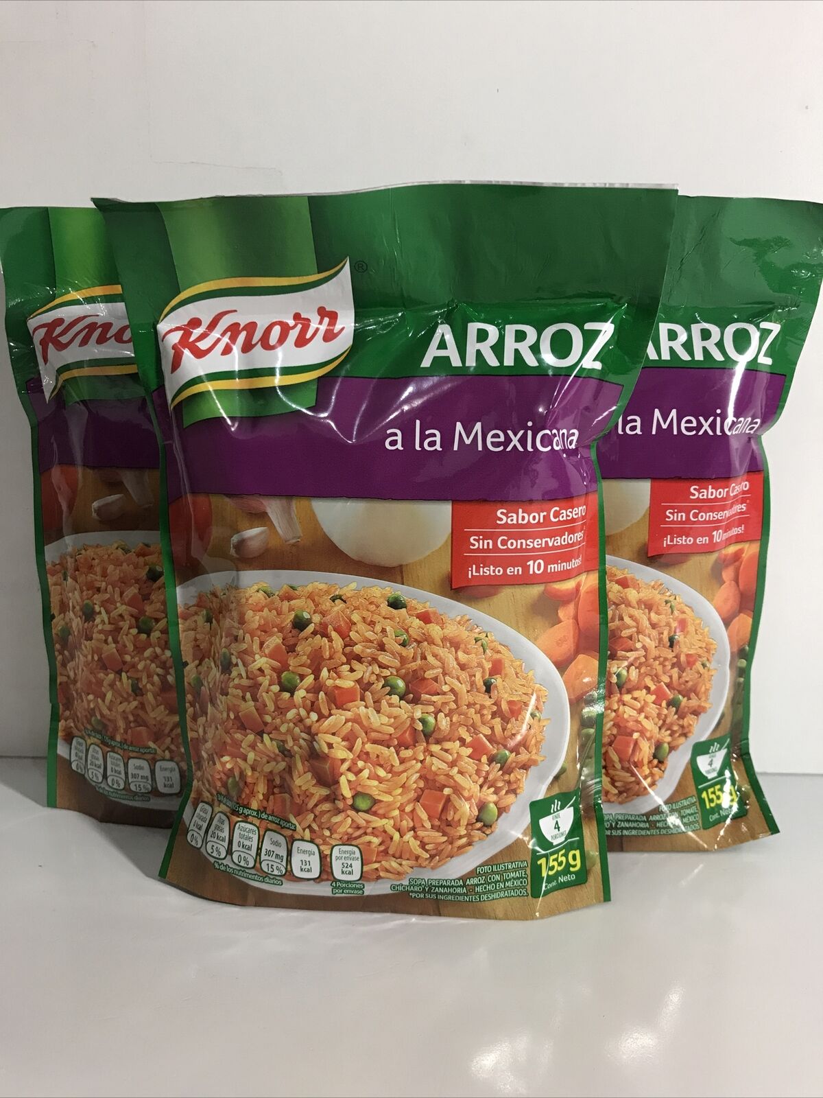 3-Pk Knorr Arroz A La Mexicana Mexican Style Rice 155g/5.4oz