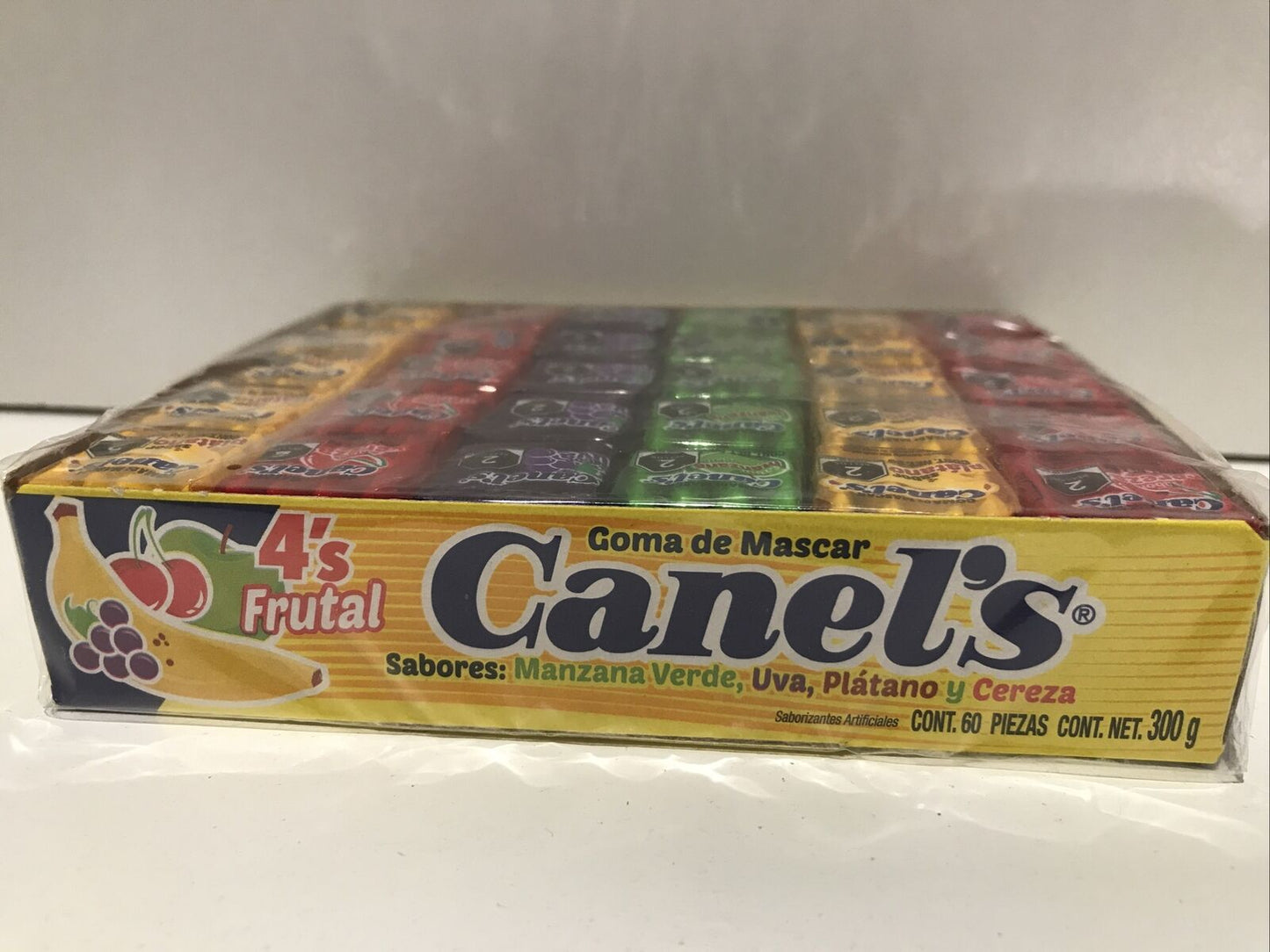 60pcs Canel's Chewing Gum Assorted Fruit Flavor / Frutas Chicles Canels 300gr/11oz