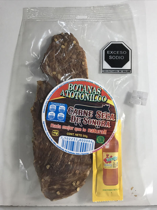 5-pk Botanas Atotonilco Beef Jerky / Carne Seca Sonora 30g/1.6oz