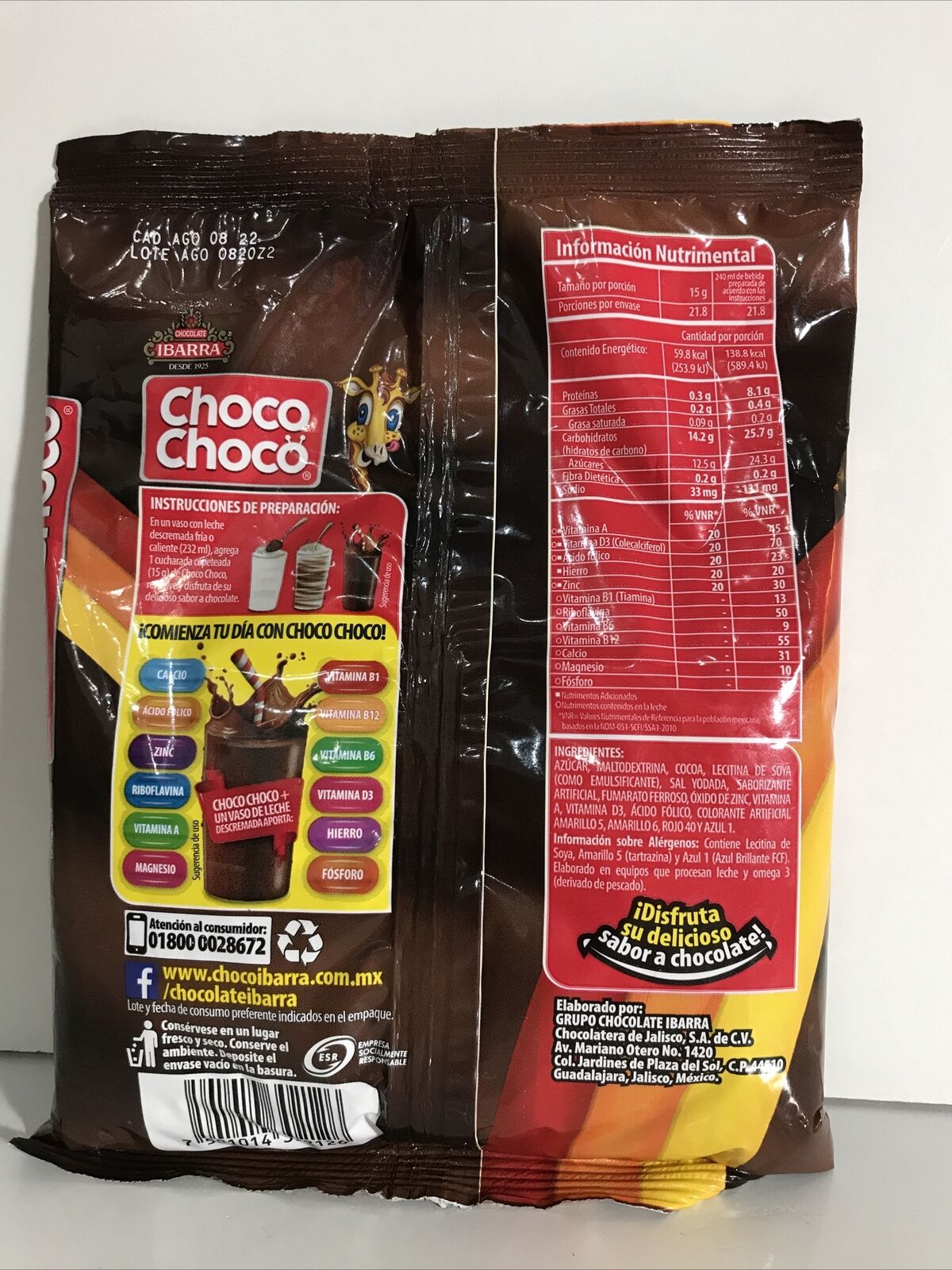 2-Pk Ibarra Chocolate Drink Mix / Choco Chocó Ibarra  327g/11.5oz