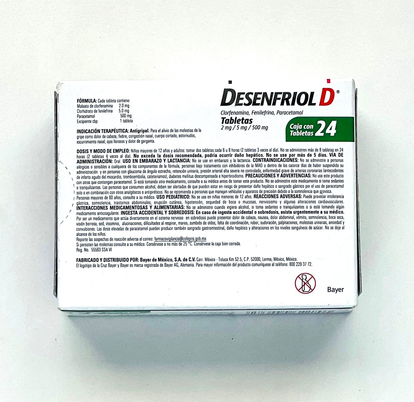 Desenfriol D Anti-Flu/ Anti-Gripal 24 Tablets