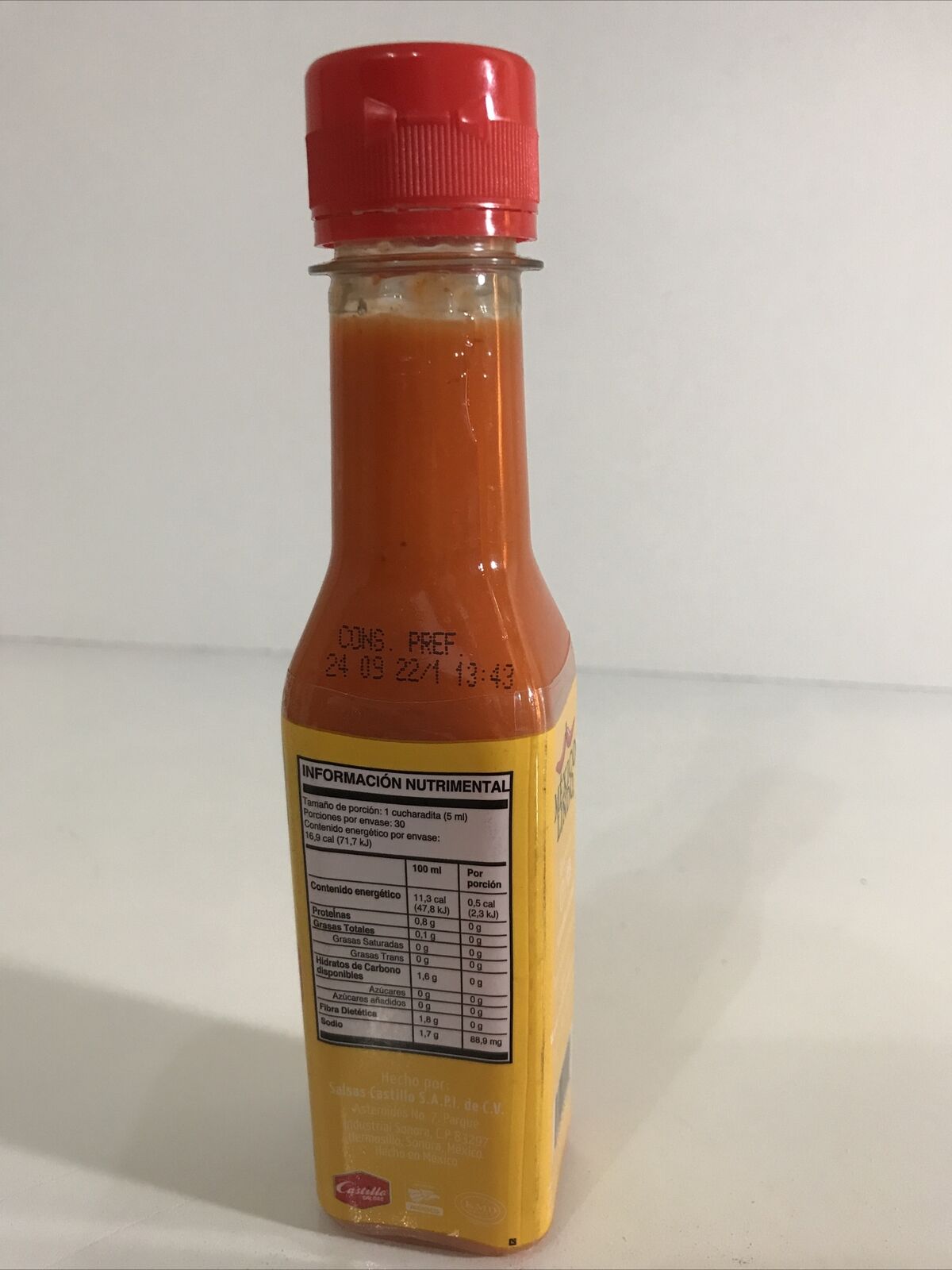 5-Pack Mexico Lindo Red Habanero Hot Sauce / Salsa Habanera Roja. 150ml/5oz