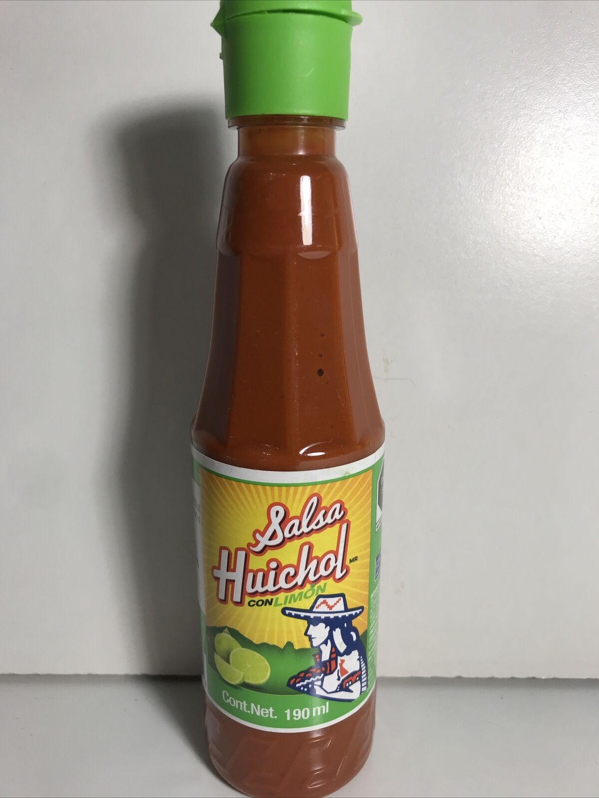 5-Pk Huichol Hot Sauce w/Lemon / Salsa Huichol Picante c/Limón 190ml/6.7oz