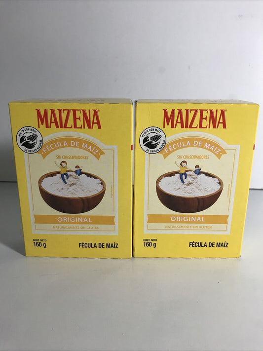 2-Pk Maizena Corn Starch / Fécula de Maiz Original 160gr / 5.64oz