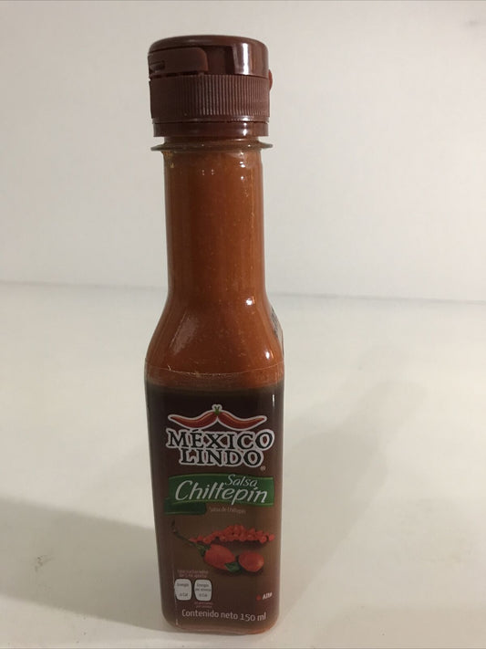 5-Pack Mexico Lindo Red Chiltepin Hot Sauce / Salsa Chiltepin 150ml/5oz