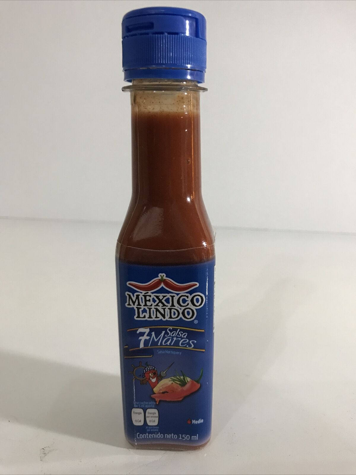 5-Pack Mexico Lindo 7 Seas Hot Sauce / Salsa 7 Mares 150ml/5oz