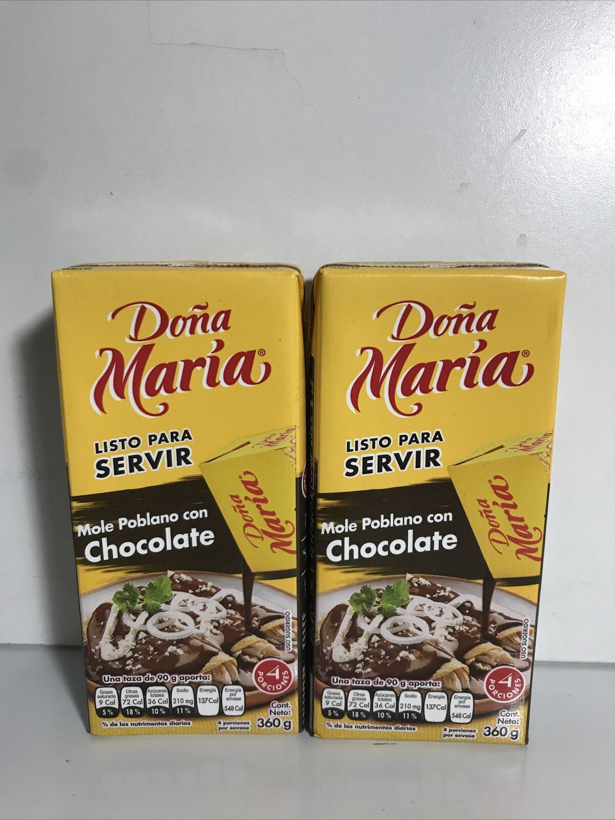 4-Pack Mexican Mole DOÑA MARIA w/Chocolate / Mole Doña Maria 360g