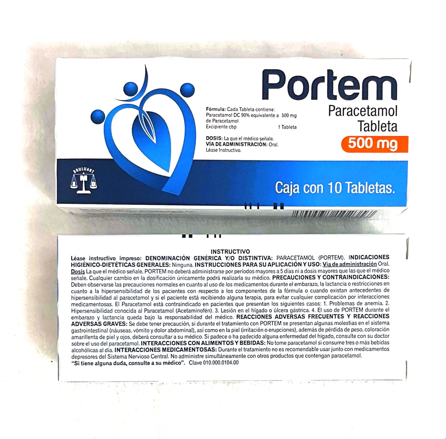 Portem Paracetamol 500mg/10 tablets