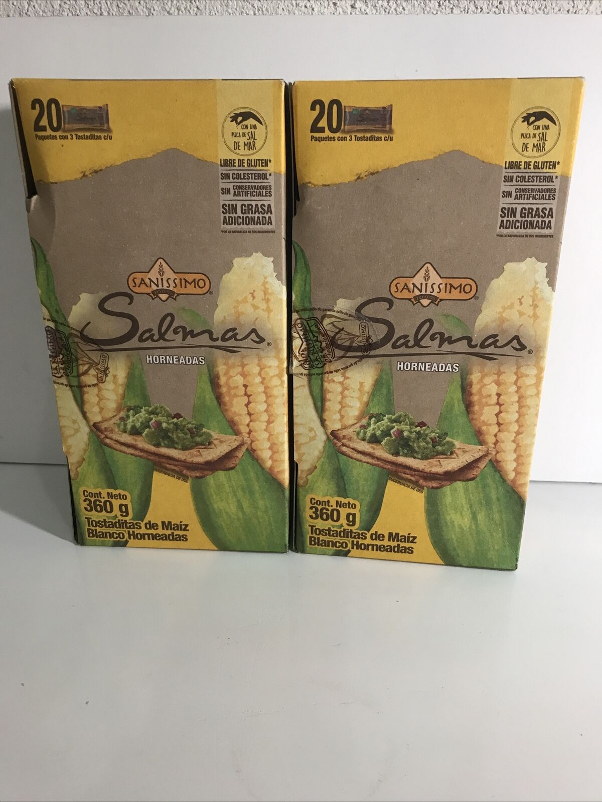 2-Pk Salmas Baked Corn Crackers / Salmas Horneadas 360gr/12.7oz