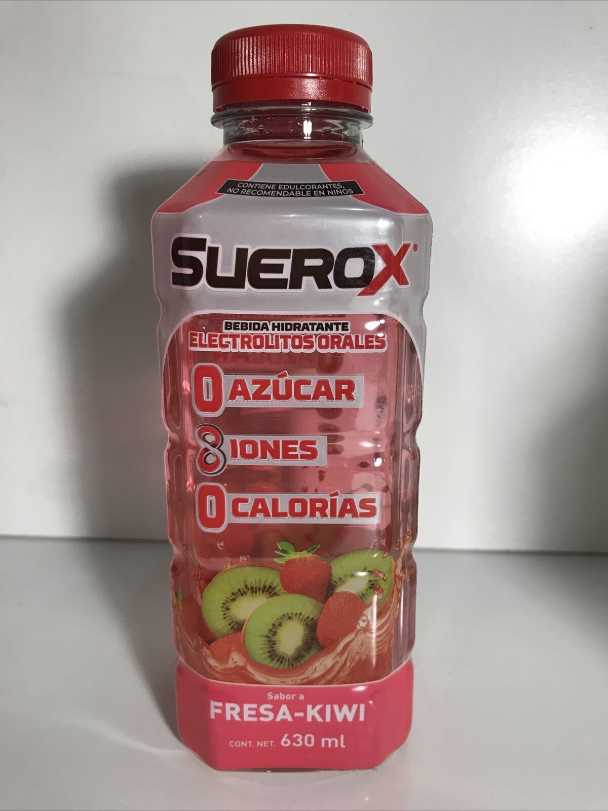 4-Pack Suerox Electrolyte beverage / Suerox Hidratante Fresa, Lima 630ml/21.30Z