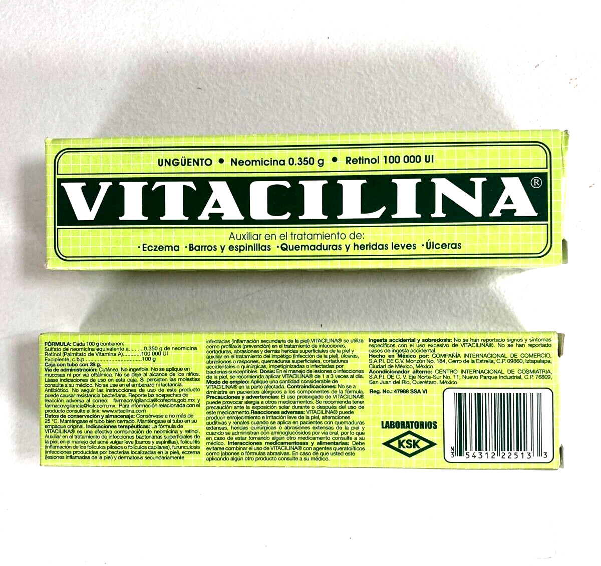 2-Pk Vitacilina Skin Ointment w/Retinol 28gr/.98oz