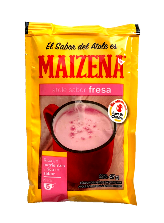6-Pk Maizena Strawberry flavored corn beverage / Maizena Fresa  47gr/1.6oz