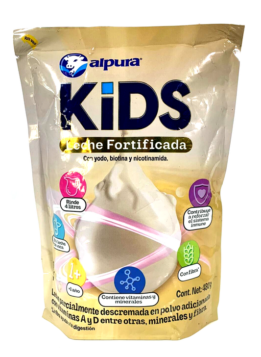 2-Pk Alpura Kids Leche Fortificada/Alpura KIDS Fortified Milk 480g/16.93oz