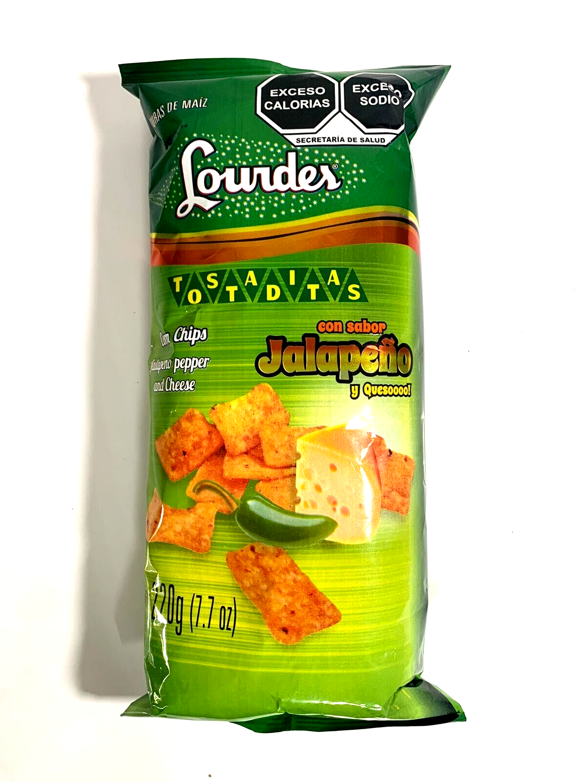 5-Pk Lourdes Tostaditas Jalapeño / Lourdes Jalapeño Cheese 220g/7.7oz