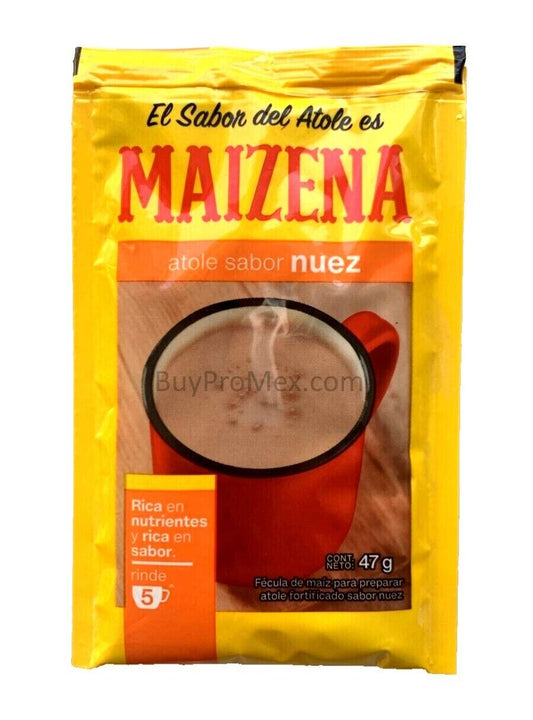 6-Pk Maizena Walnut flavored corn beverage/ Maizena nuez 47gr/1.6oz