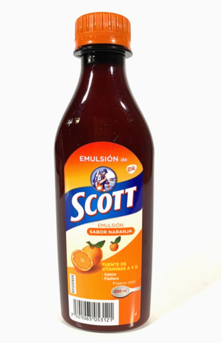 SCOTT Emulsion Orange Flavor Vitamins A&D 200ml /6.76 oz