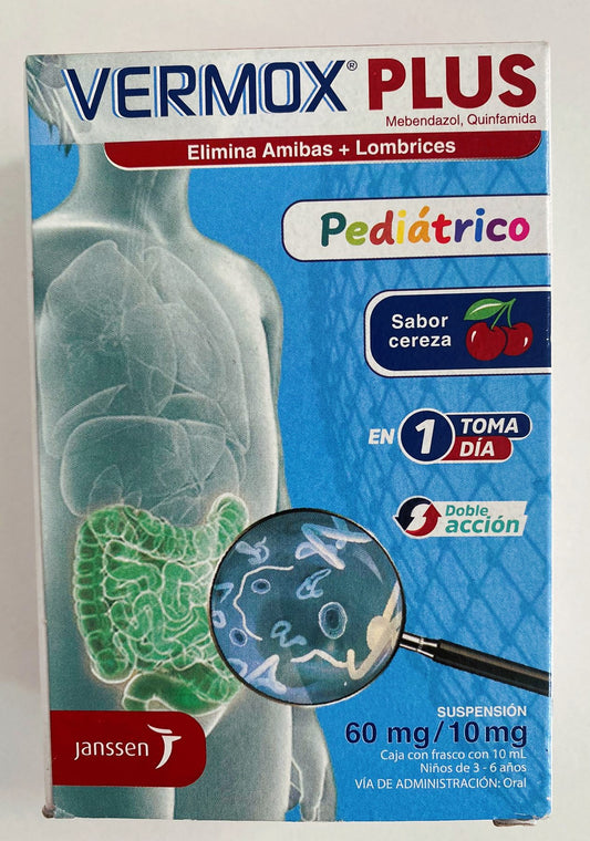 Vermox Plus Pediatric/ Vermox Plus Pediatrico 60mg/10mg